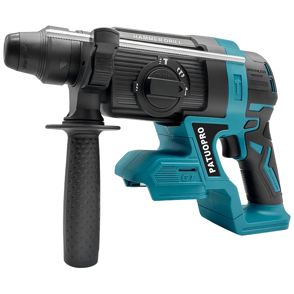 26MM Brushless Cordless Electric Hammer Multifunction Electric Rotary Impact Drill Power Tool For Makita 18V Battery(No Battery)
26MM Brushless Cordless Electric Hammer Multifunction Electric Rotary Impact Drill Power Tool For Makita 18V Battery(No Battery)