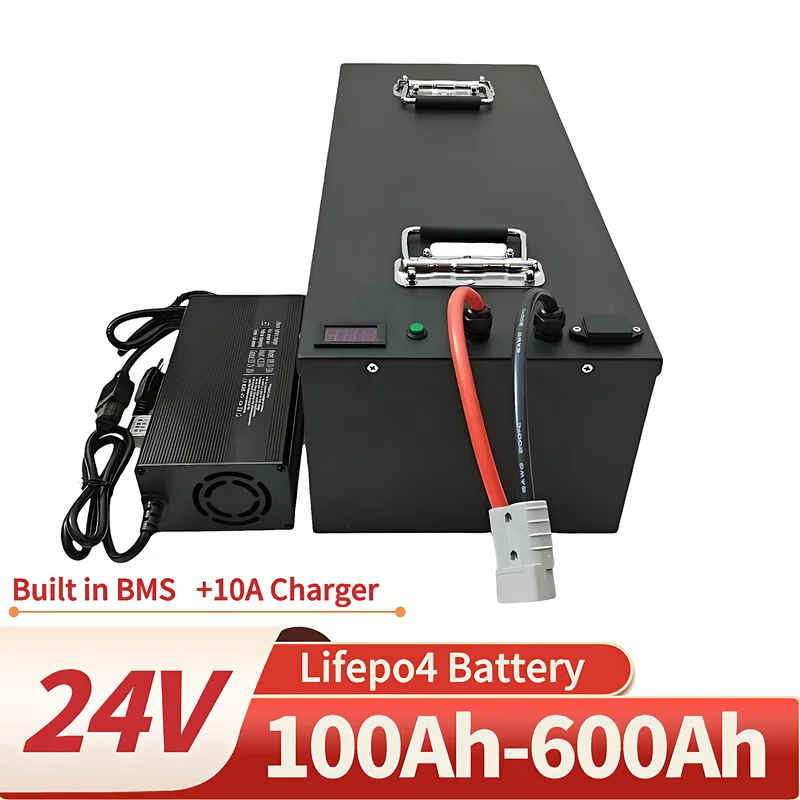 Lifepo4 24V 100Ah 150Ah 200Ah 300Ah 400Ah 500Ah 600Ah Rechargeable Battery for 2000W Solar System UPS Trolling Motor RV Boat
Lifepo4 24V 100Ah 150Ah 200Ah 300Ah 400Ah 500Ah 600Ah Rechargeable Battery for 2000W Solar System UPS Trolling Motor RV Boat