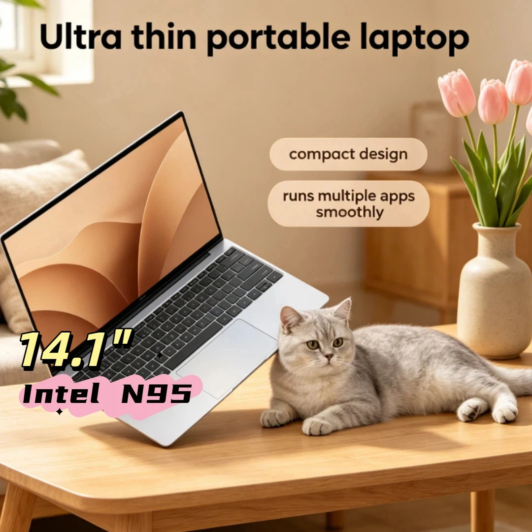 14.1 Inch Slim Lightweight Laptop Equipped with N95 Chip 120Hz Ultra HD FHD IPS Screen 32GB RAM 2TB SSD Backlit Keyboard Design
14.1 Inch Slim Lightweight Laptop Equipped with N95 Chip 120Hz Ultra HD FHD IPS Screen 32GB RAM 2TB SSD Backlit Keyboard Design