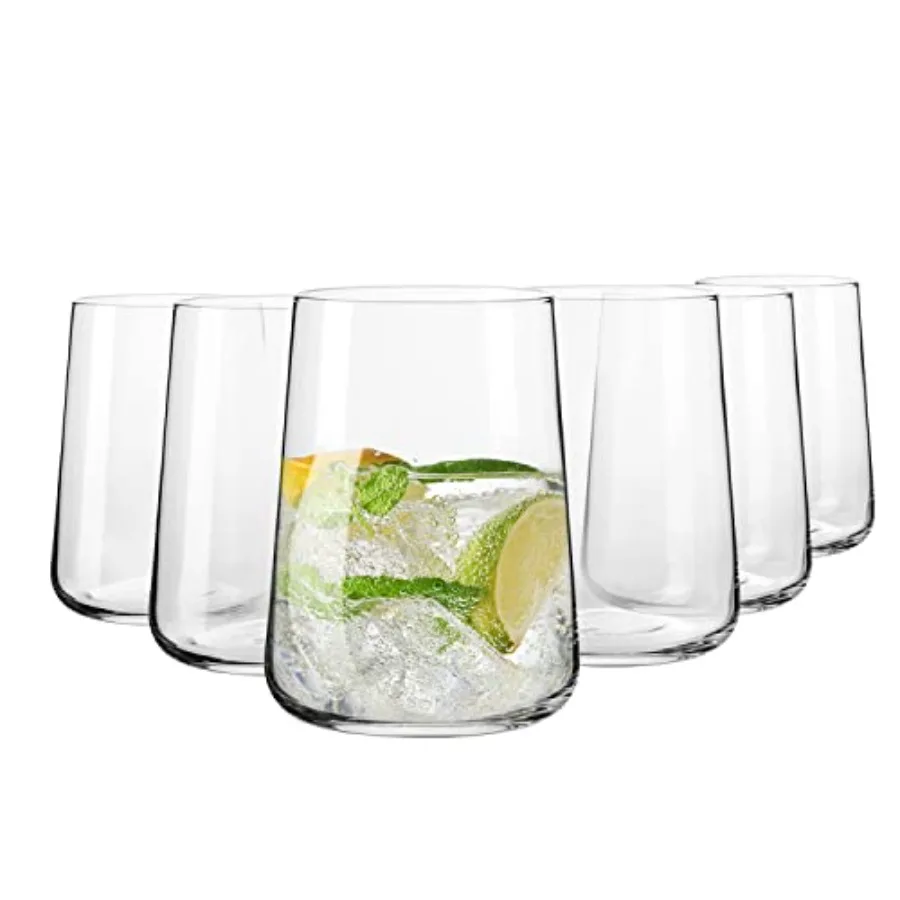 Infinity Drinking Glasses Set of 6 16.6 oz Water Juice Glasses, Modern Tapered Tumblers, Lead-Free Glassware, Clear Everyday Dr
Infinity Drinking Glasses Set of 6 16.6 oz Water Juice Glasses, Modern Tapered Tumblers, Lead-Free Glassware, Clear Everyday Dr