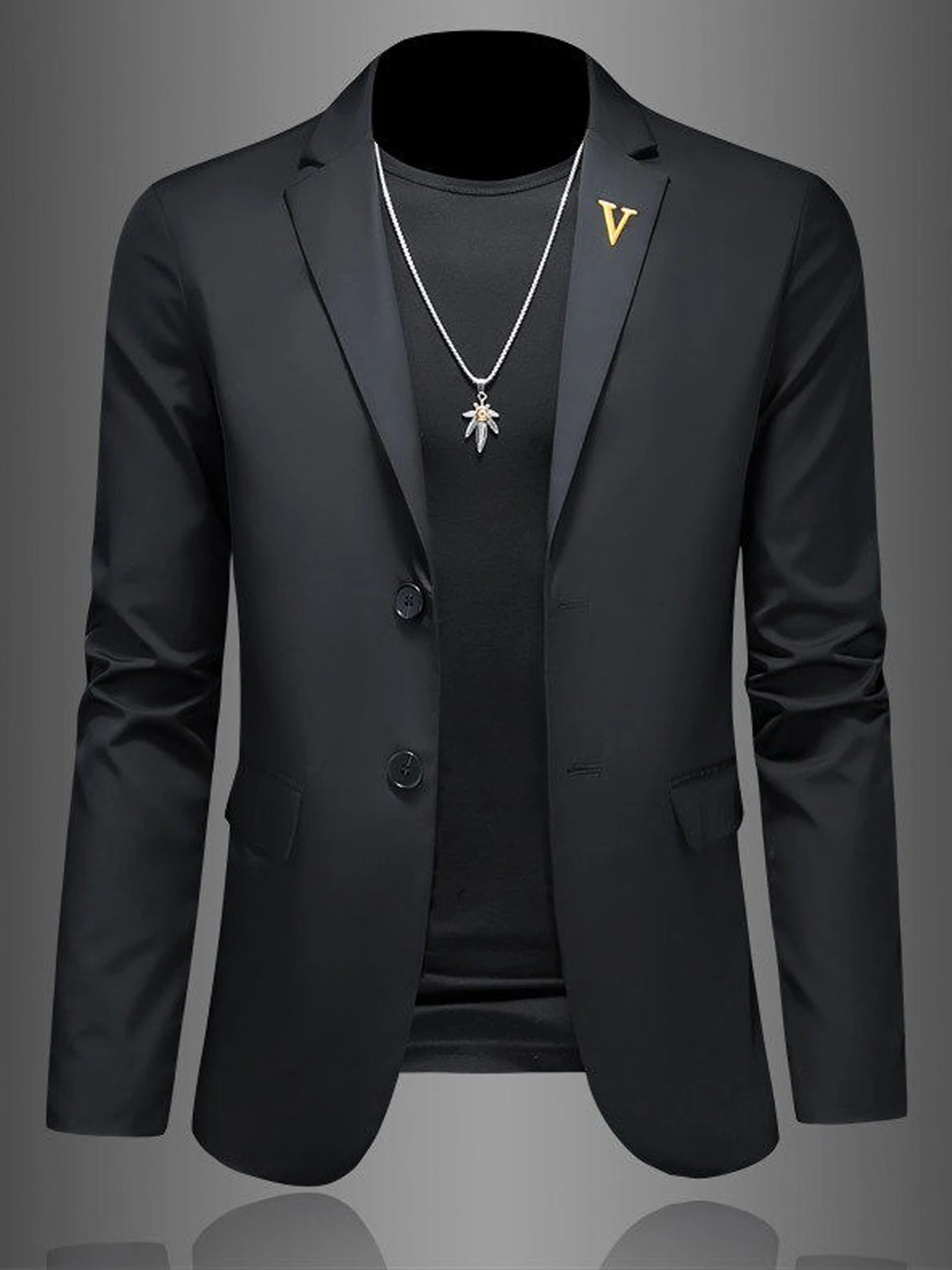 Men's Casual Embroidered Suit Jaet Spring Autumn Busin Commute Slim Fit Versatile Single-Breasted Top Small Western Sle
Men's Casual Embroidered Suit Jaet Spring Autumn Busin Commute Slim Fit Versatile Single-Breasted Top Small Western Sle