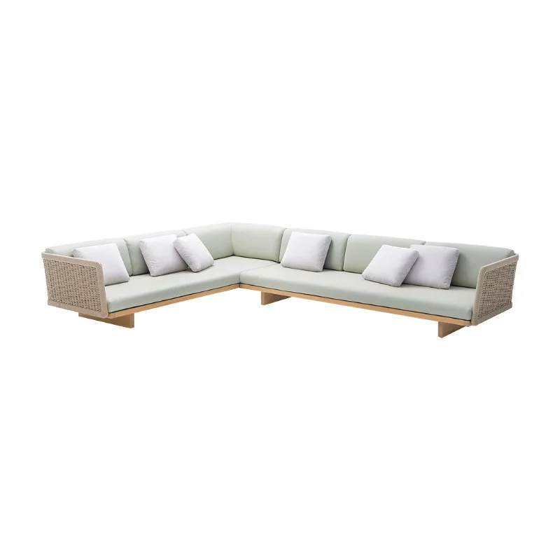 Leisure sofa chair indoor and outdoor courtyard garden terrace rope weaving waterproof and sunscreen solid wood sofa combination
Leisure sofa chair indoor and outdoor courtyard garden terrace rope weaving waterproof and sunscreen solid wood sofa combination