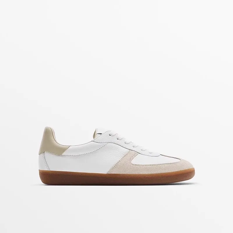 Fashion Sneakers For Women Genuine Leather Round Toe Patchwork Skateboard Shoes Comfortable Lace Up Casual Stylish Walking Shoes
Fashion Sneakers For Women Genuine Leather Round Toe Patchwork Skateboard Shoes Comfortable Lace Up Casual Stylish Walking Shoes