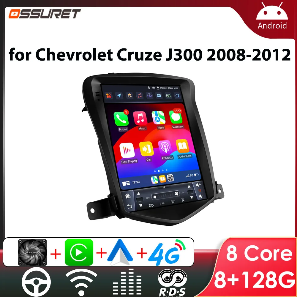 9.7" 2Din Carplay Android Car Radio For Chevrolet Cruze J300 2008-2012 Multimedia Navi GPS Head Unit Stereo 4G WIFI RDS DSP BT
9.7" 2Din Carplay Android Car Radio For Chevrolet Cruze J300 2008-2012 Multimedia Navi GPS Head Unit Stereo 4G WIFI RDS DSP BT