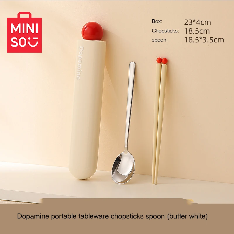 Miniso Chopsticks and Spoon Set Student Portable Tableware Box One Person Chopsticks Box Tableware Storage Box
Miniso Chopsticks and Spoon Set Student Portable Tableware Box One Person Chopsticks Box Tableware Storage Box