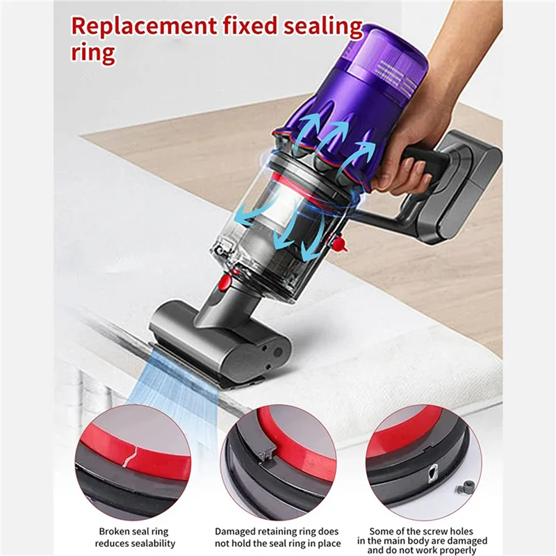 HLZS-2X Dust Container Top Fixed Sealing Ring For Dyson V11 V15 SV14 SV15 SV22 Vacuum Cleaner Repair Part Accessories
HLZS-2X Dust Container Top Fixed Sealing Ring For Dyson V11 V15 SV14 SV15 SV22 Vacuum Cleaner Repair Part Accessories