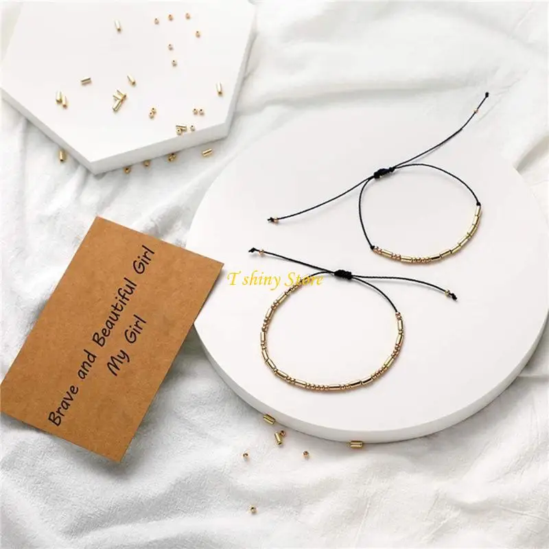 N58F Round Beads Long Tube Beads Bracelet Necklace Morse Code Decoding Card Rope Set
N58F Round Beads Long Tube Beads Bracelet Necklace Morse Code Decoding Card Rope Set