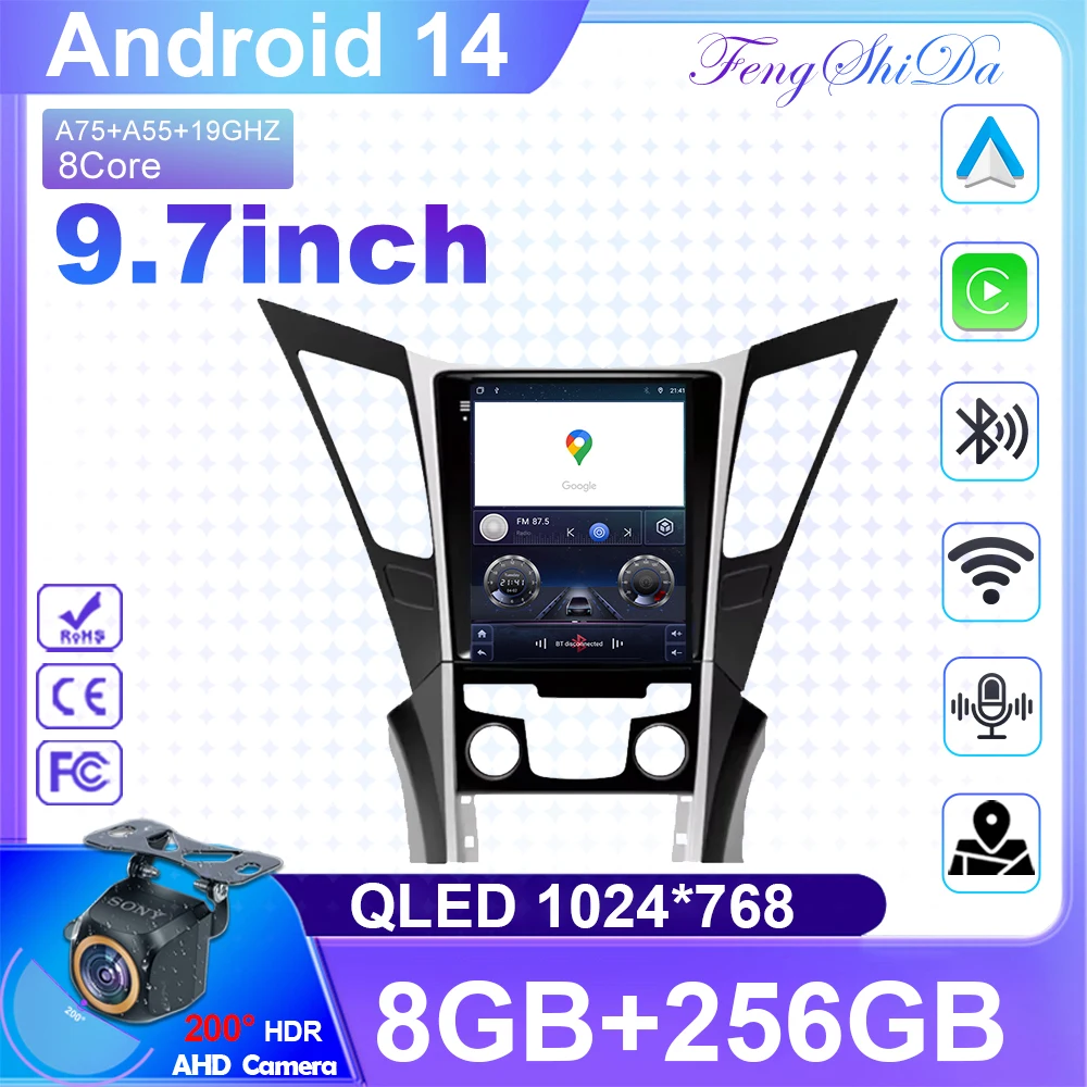 Android 14 For Hyundai Sonata YF 8 2010-2018 Screen Car Navigation Stereo Radio Player 5G WIFI BT No 2Din DVD Carplay 9.7inch
Android 14 For Hyundai Sonata YF 8 2010-2018 Screen Car Navigation Stereo Radio Player 5G WIFI BT No 2Din DVD Carplay 9.7inch