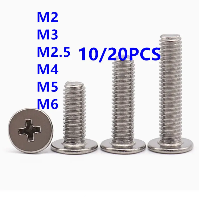 CM M2 M2.5 M3 M4 M5 M6 304 Stainless Steel Cross Phillips Ultra Thin Super Low Flat Wafer Head Screw Bolt For Laptop Computer
CM M2 M2.5 M3 M4 M5 M6 304 Stainless Steel Cross Phillips Ultra Thin Super Low Flat Wafer Head Screw Bolt For Laptop Computer