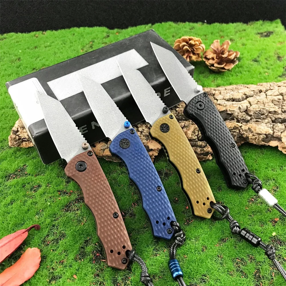 BM290 Outdoor Folding Knife D2 Durable Nylon Handle Corrosion Resistant Blade for Wilderness Adventures
BM290 Outdoor Folding Knife D2 Durable Nylon Handle Corrosion Resistant Blade for Wilderness Adventures