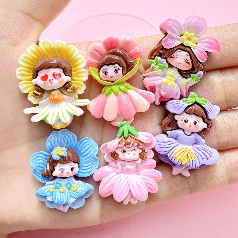 Resin cartoon flower girls Miniature Flatback Charms, DIY Hair Clip Decor, Cabochons for Scrapbooking Phone Case Decoration
Resin cartoon flower girls Miniature Flatback Charms, DIY Hair Clip Decor, Cabochons for Scrapbooking Phone Case Decoration