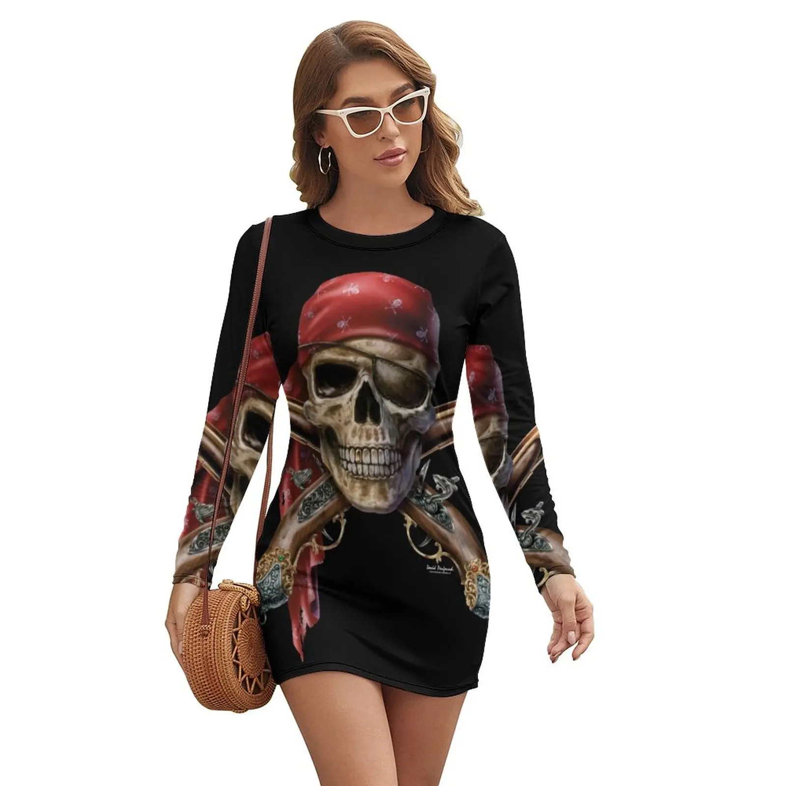 Skull Muskets Long-sleeved Dress dress for women evening dresses ladies summer women's dress 2024
Skull Muskets Long-sleeved Dress dress for women evening dresses ladies summer women's dress 2024