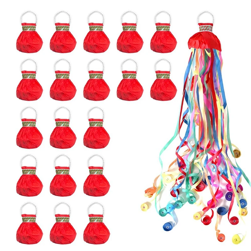 20Pack Streamers Popper Hand Throw Streamers No Mess Confetti Magic Paper Cracker For Wedding Birthday Propose Favors
20Pack Streamers Popper Hand Throw Streamers No Mess Confetti Magic Paper Cracker For Wedding Birthday Propose Favors