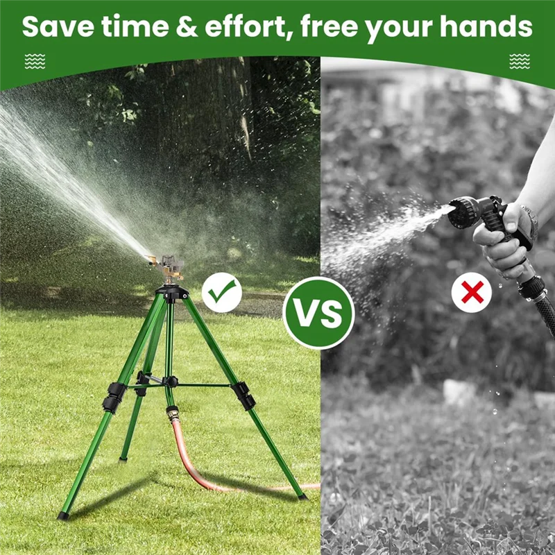 【Hot Cake】Outdoor Water Sprinkler For Yard Lawn Sprinkler With Brass Sprinkler Head Tripod Hose Sprinkler 360 Degree Rotating
【Hot Cake】Outdoor Water Sprinkler For Yard Lawn Sprinkler With Brass Sprinkler Head Tripod Hose Sprinkler 360 Degree Rotating