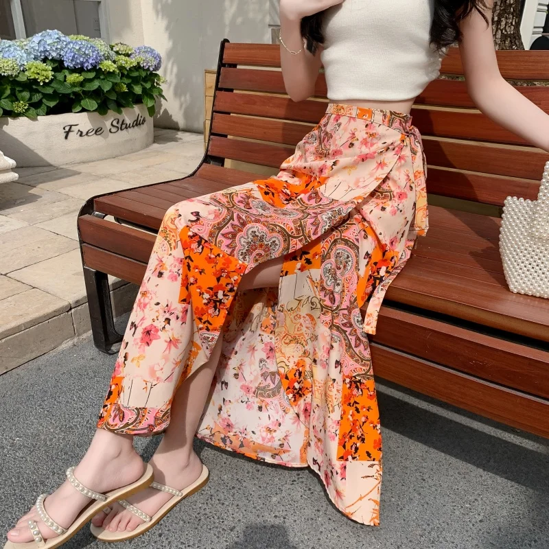 Dai Ethnic Print Maxi Skirt Women's Beach Vaion One-Piece Sun Protection f-length Skirt Flared Hemline Wrap Sle Skirt
Dai Ethnic Print Maxi Skirt Women's Beach Vaion One-Piece Sun Protection f-length Skirt Flared Hemline Wrap Sle Skirt