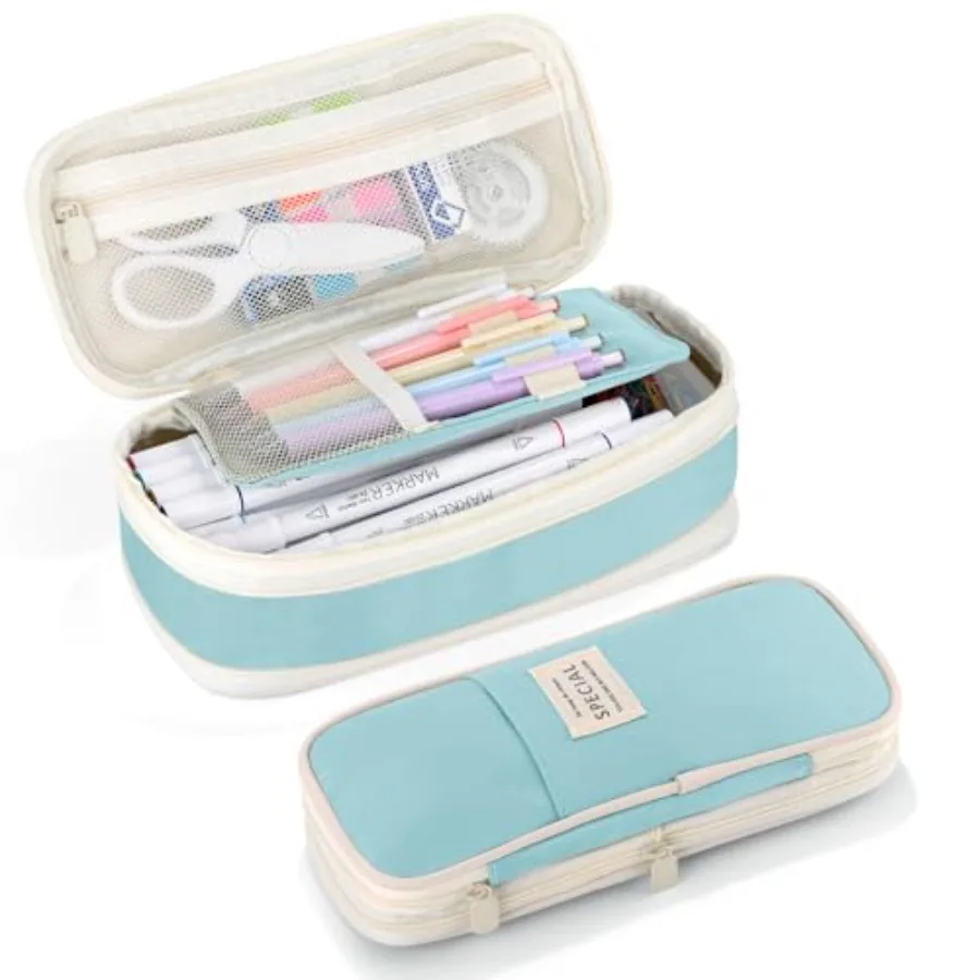 Large Capacity Pencil Case with Zipper, Aesthetic Pencil Pouch, Portable Stationery Organizer Bag for Teen and Adults, Big Penc
Large Capacity Pencil Case with Zipper, Aesthetic Pencil Pouch, Portable Stationery Organizer Bag for Teen and Adults, Big Penc