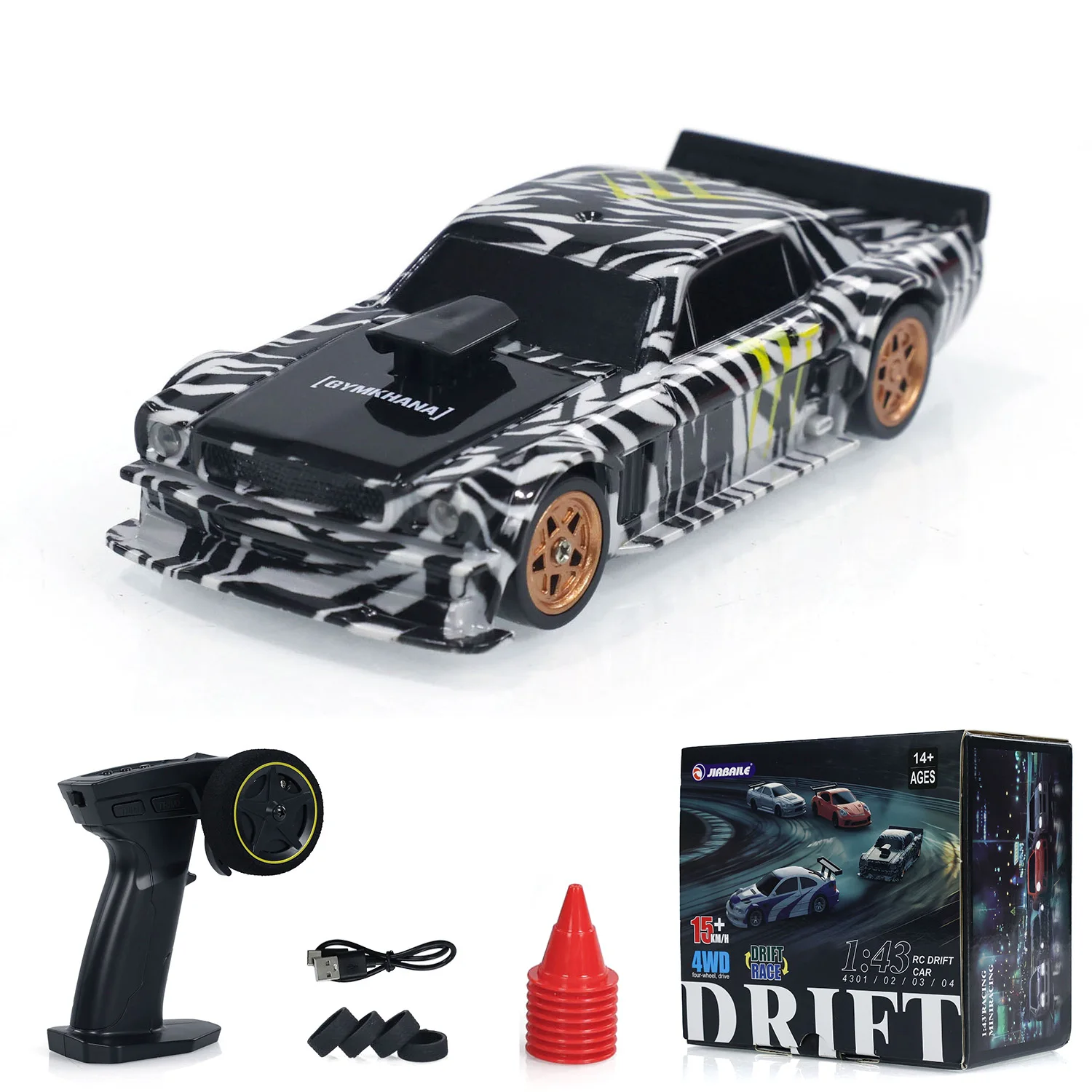 Mini Toy RTR RC Drifting Car 1/43 High Speed 4WD 2.4G Four-wheel Drive Radio Control Racing Popular Gifts Model for Boys
Mini Toy RTR RC Drifting Car 1/43 High Speed 4WD 2.4G Four-wheel Drive Radio Control Racing Popular Gifts Model for Boys