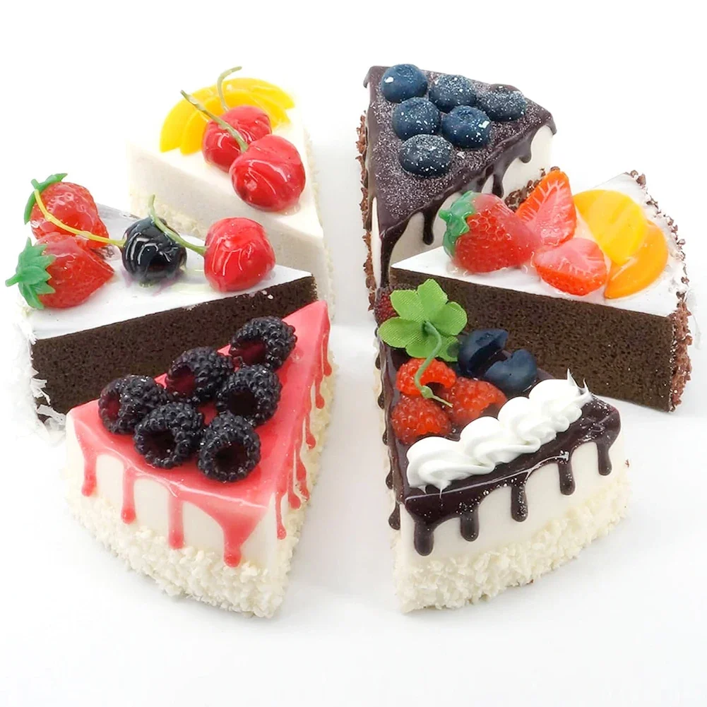 6 Pcs Faux Slice Cake Artificial Desserts Replica Simulated Cake For Kitchen Bakery Shop Display Birthday Wedding Decorations
6 Pcs Faux Slice Cake Artificial Desserts Replica Simulated Cake For Kitchen Bakery Shop Display Birthday Wedding Decorations