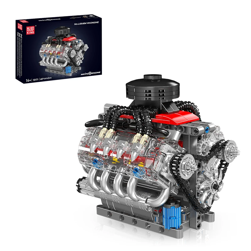 Технический MOC MoldKing 10171 LSX454 V8 Двигатель Автомобильный двигатель Модель 487 шт. Строительные блоки Кирпич-головоломка Игрушки в подарок
Технический MOC MoldKing 10171 LSX454 V8 Двигатель Автомобильный двигатель Модель 487 шт. Строительные блоки Кирпич-головоломка Игрушки в подарок
