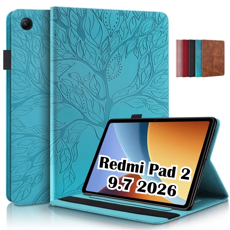 PU leather Emboss Tree Flip Wallet Stand Tablet Case for Xiaomi POCO Pad C1 Redmi Pad 2 2026 SE 9.7 Inch Shockproof Smart Cover
PU leather Emboss Tree Flip Wallet Stand Tablet Case for Xiaomi POCO Pad C1 Redmi Pad 2 2026 SE 9.7 Inch Shockproof Smart Cover