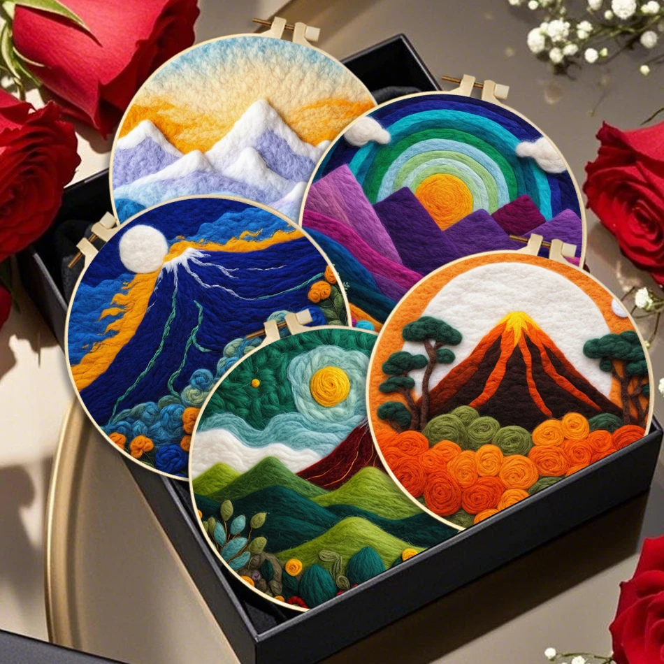 GATYZTORY Wool Felting Painting Kit Scenic Mountain Crafts supplies adults Needle Felting Picture Tool Kits Gift Embroidery Kit
GATYZTORY Wool Felting Painting Kit Scenic Mountain Crafts supplies adults Needle Felting Picture Tool Kits Gift Embroidery Kit
