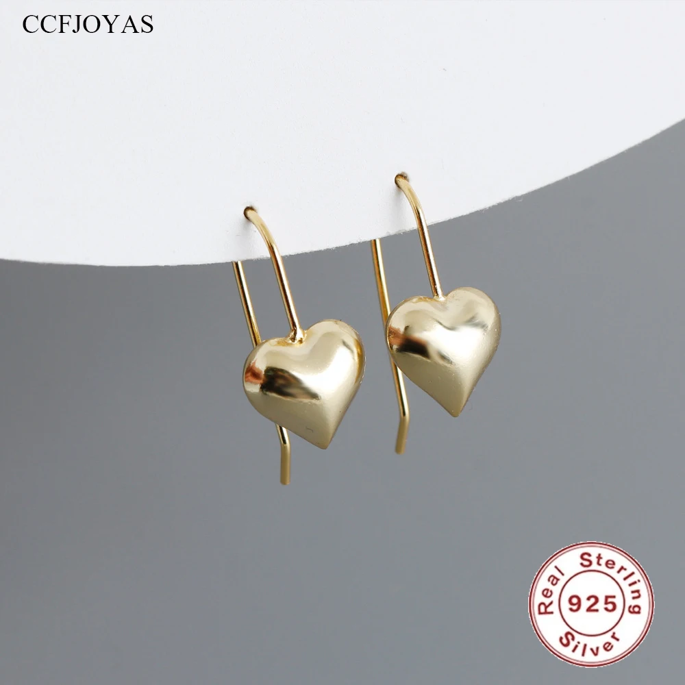 CCFJOYAS European and American Personality Punk Rock 925 Sterling Silver Heart Drop Earrings for Women Wedding Fine Jewelry
CCFJOYAS European and American Personality Punk Rock 925 Sterling Silver Heart Drop Earrings for Women Wedding Fine Jewelry