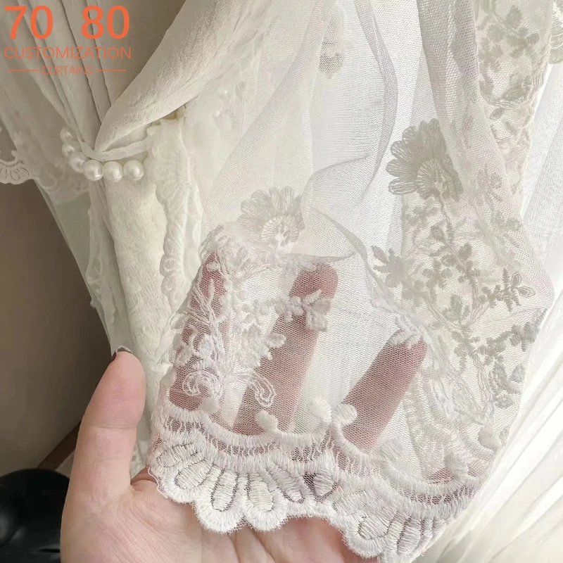 French Relief Jacquard Cream Lace Patchwork Chenille Curtains for Living Room Bedroom Partition Curtains Decorative Products
French Relief Jacquard Cream Lace Patchwork Chenille Curtains for Living Room Bedroom Partition Curtains Decorative Products
