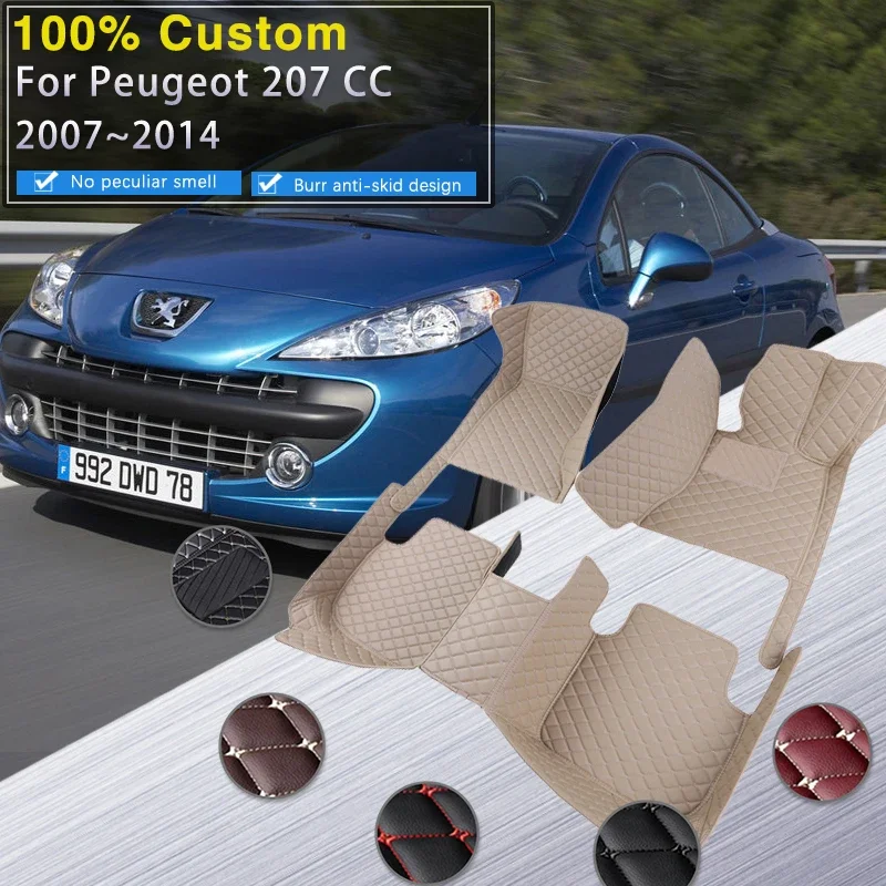 Качественные автомобильные коврики для Peugeot 207 CC 2007 ~ 2014 Прочный антигрязный коврик Роскошные кожаные коврики Полный комплект автомобильных аксессуаров
Качественные автомобильные коврики для Peugeot 207 CC 2007 ~ 2014 Прочный антигрязный коврик Роскошные кожаные коврики Полный комплект автомобильных аксессуаров