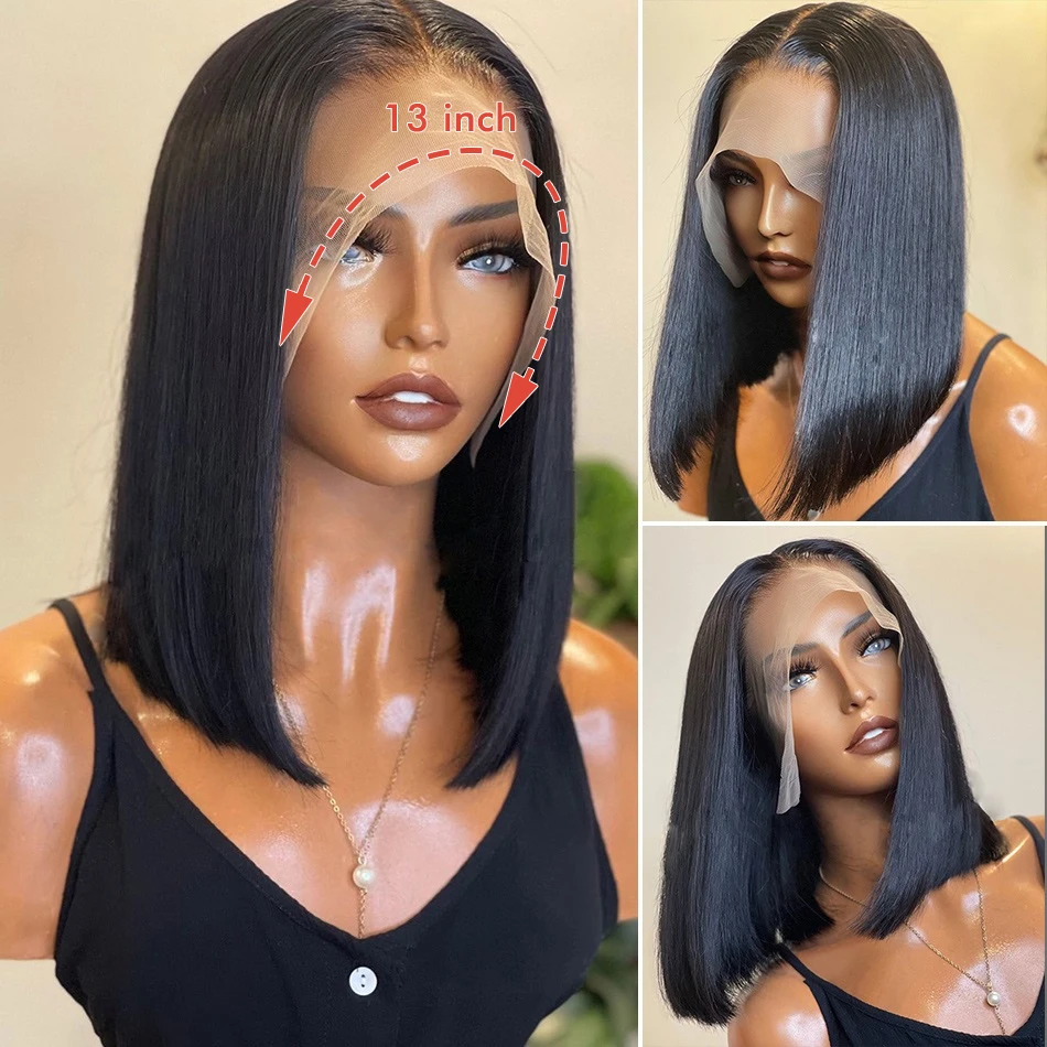 Short Bob Hair Wigs 13x4 Human Hair Lace Front Wigs Peruvian Straight Wig For Black Women Remy Wig Lace Frontal Closure Wigs
Short Bob Hair Wigs 13x4 Human Hair Lace Front Wigs Peruvian Straight Wig For Black Women Remy Wig Lace Frontal Closure Wigs
