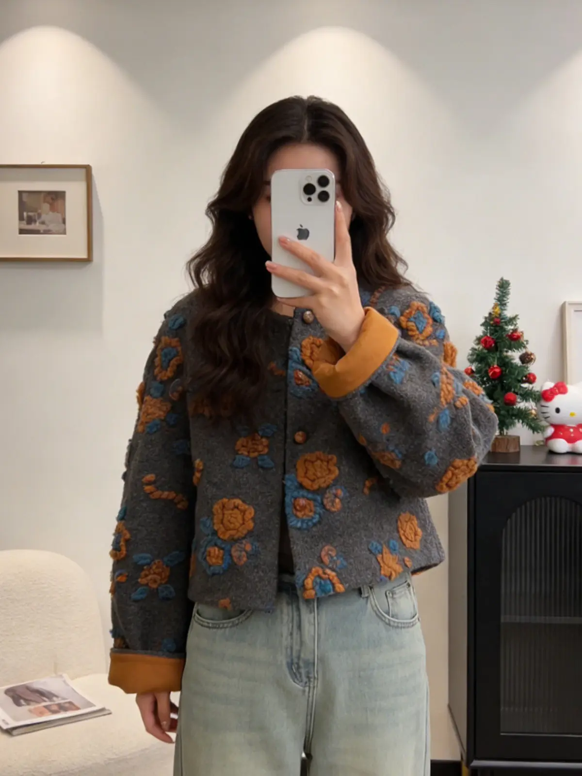 Harajuku Retro Y2k Embroidered Floral Wool Blend Cropped Jacket For Women O-neck Color Block Paneled Outdoor Office Fashion Coat
Harajuku Retro Y2k Embroidered Floral Wool Blend Cropped Jacket For Women O-neck Color Block Paneled Outdoor Office Fashion Coat