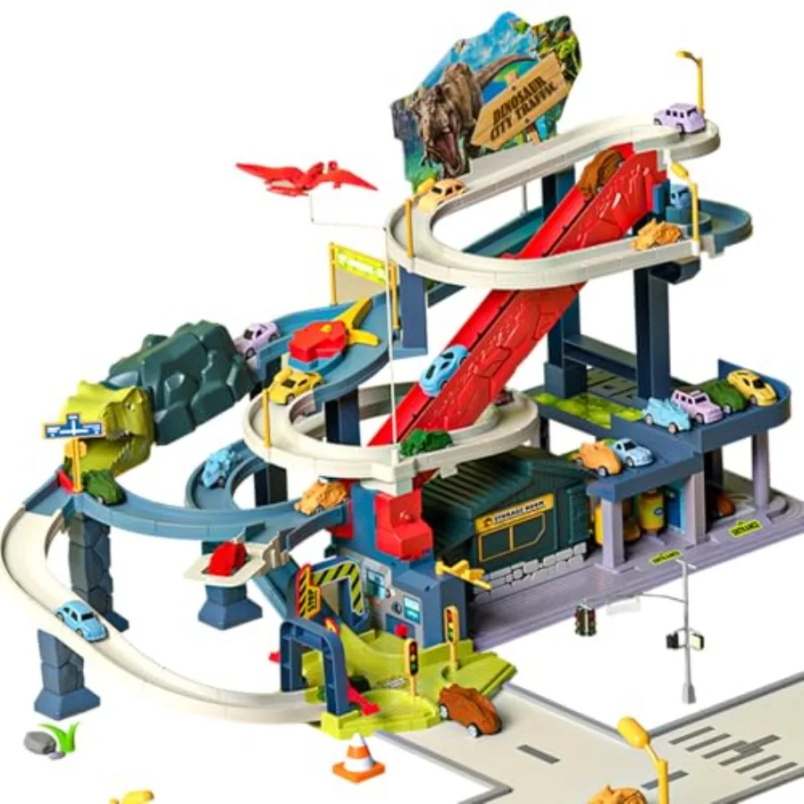 Dinosaur Track Toy, Electric Simulated Scenario Car Road, 's Competition Race Track, Music Adventure Directing Traffic Car Ramp
Dinosaur Track Toy, Electric Simulated Scenario Car Road, 's Competition Race Track, Music Adventure Directing Traffic Car Ramp