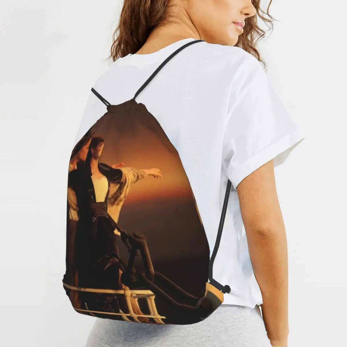 Titanic Jack And Rose Movie Backpacks Multi-function Drawstring Bags Shoes Bag Book Bags for Travel Students
Titanic Jack And Rose Movie Backpacks Multi-function Drawstring Bags Shoes Bag Book Bags for Travel Students