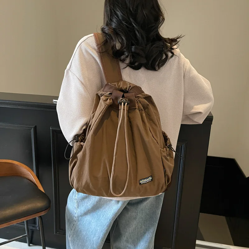 Multi-functional Fashion Backpacks For Women Nylon Large Capacity Shopper Shoulder Totes Drawstring Bucket Travelling Rucksack
Multi-functional Fashion Backpacks For Women Nylon Large Capacity Shopper Shoulder Totes Drawstring Bucket Travelling Rucksack