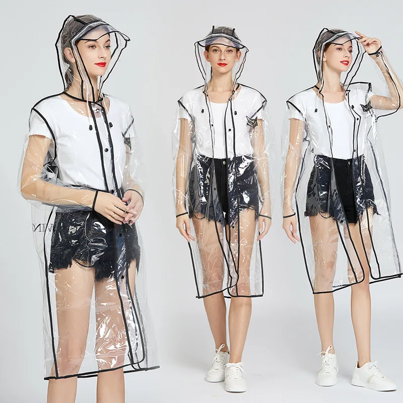 Transparent Fox Raincoat For Women Men Fashion EVA Waterproof Rain Poncho Coat Cloaks Hooded
Transparent Fox Raincoat For Women Men Fashion EVA Waterproof Rain Poncho Coat Cloaks Hooded