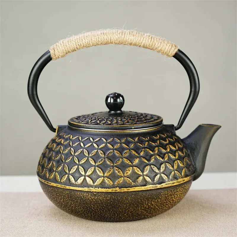 Cast iron tea kettle infuser with filter Portable Kungfu teapot Outdoor tea pot set Gas Charcoal stove Chinese Cast iron tea pot
Cast iron tea kettle infuser with filter Portable Kungfu teapot Outdoor tea pot set Gas Charcoal stove Chinese Cast iron tea pot