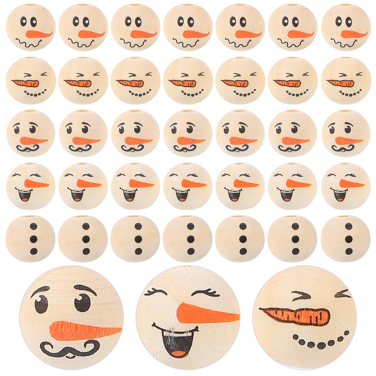 80 Pcs Christmas Wooden 80pcs Snowman Beads White Decor Lampwork Loose Snoawman Jewelry Making
80 Pcs Christmas Wooden 80pcs Snowman Beads White Decor Lampwork Loose Snoawman Jewelry Making