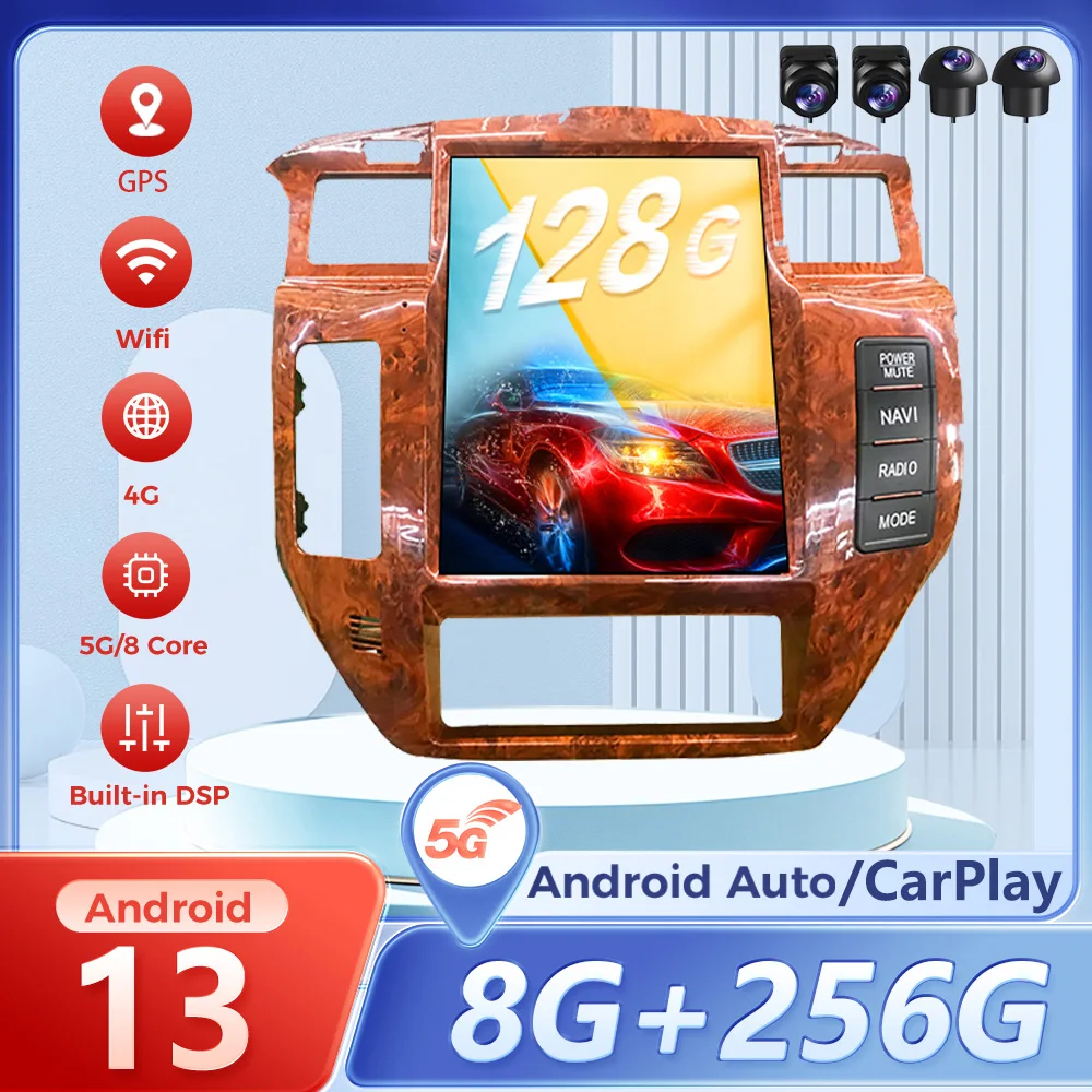 Android 13.0 экран Qualcomm автомобильный радиоприемник GPS навигация для NISSAN PATROL Y61 2004-2019 автомобильный стерео мультимедийный плеер экран
Android 13.0 экран Qualcomm автомобильный радиоприемник GPS навигация для NISSAN PATROL Y61 2004-2019 автомобильный стерео мультимедийный плеер экран
