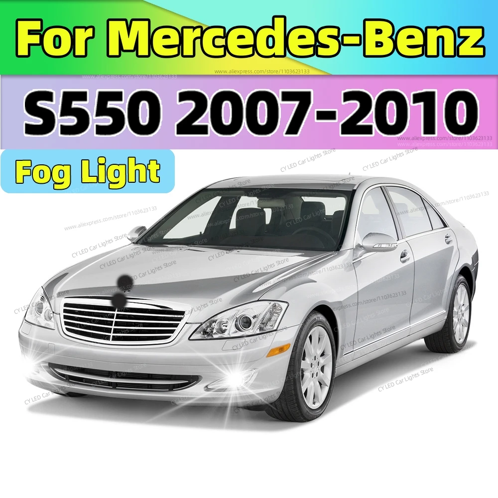 2Pcs 6000K LED Fog Lamp Car Fog Light Front Bulb Plug and Play For Mercedes-Benz S550 2007 2008 2009 2010
2Pcs 6000K LED Fog Lamp Car Fog Light Front Bulb Plug and Play For Mercedes-Benz S550 2007 2008 2009 2010