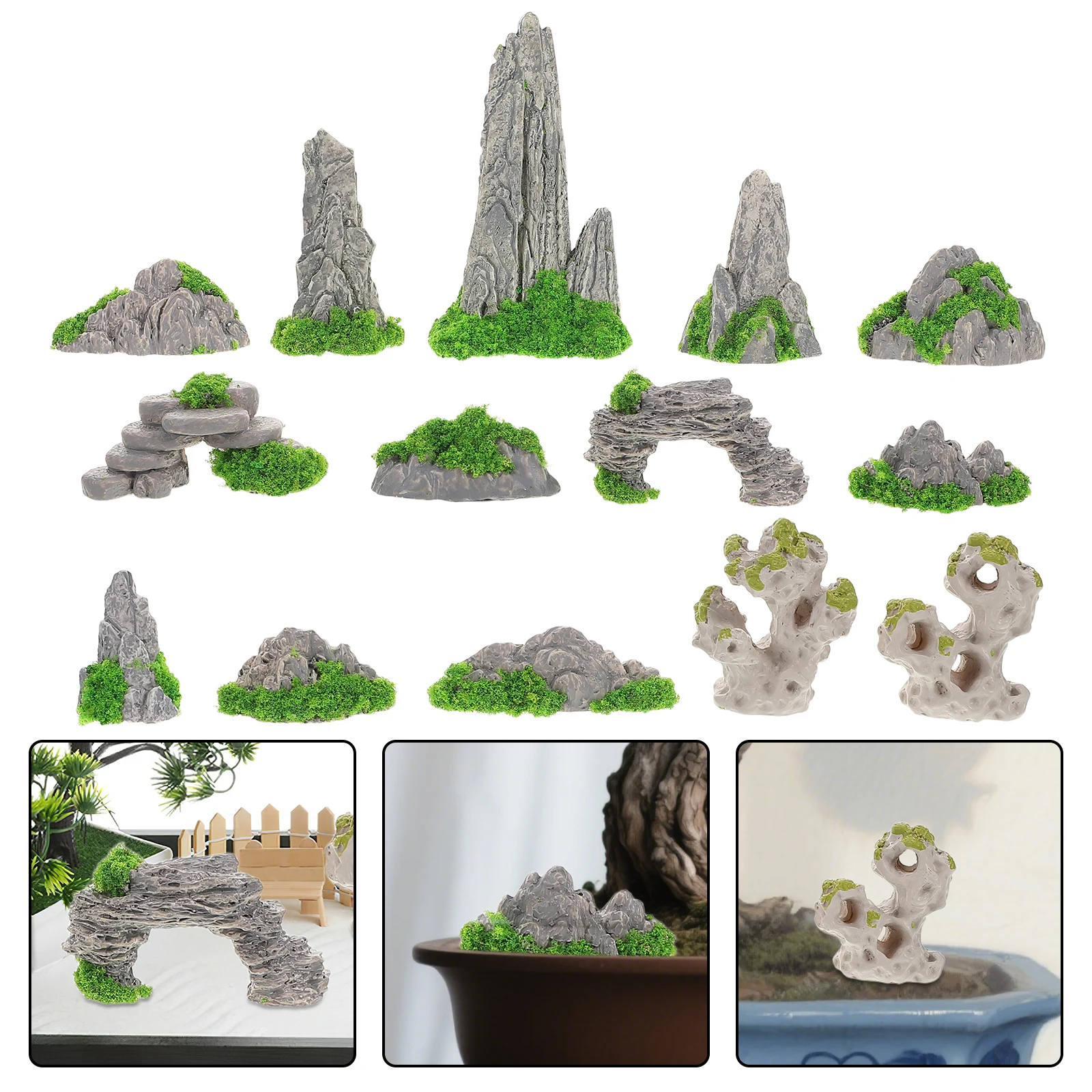 14Pcs Miniature Garden Ornaments Resin DIY Micro Landscape Accessories for Bonsai Flower Pot Decoration Indoor Outdoor Garden
14Pcs Miniature Garden Ornaments Resin DIY Micro Landscape Accessories for Bonsai Flower Pot Decoration Indoor Outdoor Garden
