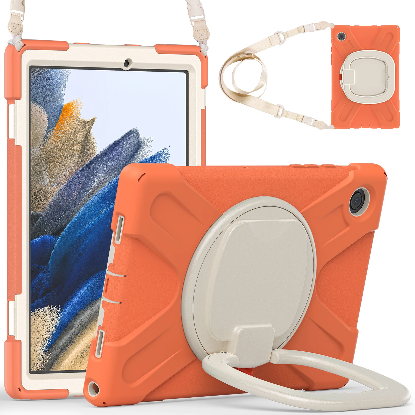 360 Rotating Kids Case Universal For Samsung Galaxy A8 10.5 2022 2021 SM-X200 SM-X205 SM-X207 Armor Stand Cover Shoulder Strap
360 Rotating Kids Case Universal For Samsung Galaxy A8 10.5 2022 2021 SM-X200 SM-X205 SM-X207 Armor Stand Cover Shoulder Strap