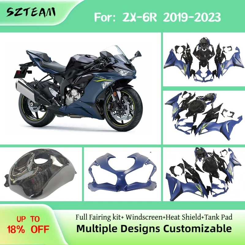 ABS Fairing Kit ZX-6R 2019 2020 2021 2022 2023 Motorcycle Painted Fairings Injection Molding Fit for Kawasaki 636 ZX6R
ABS Fairing Kit ZX-6R 2019 2020 2021 2022 2023 Motorcycle Painted Fairings Injection Molding Fit for Kawasaki 636 ZX6R