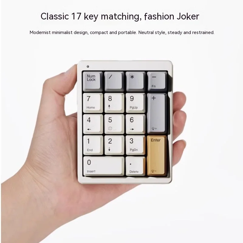 Magicforce Mf17 Key Mechanical Stablize Numeric Small Keyboard Computer External Pull Shaft Kit Rgb And Green Tea Custom Plug