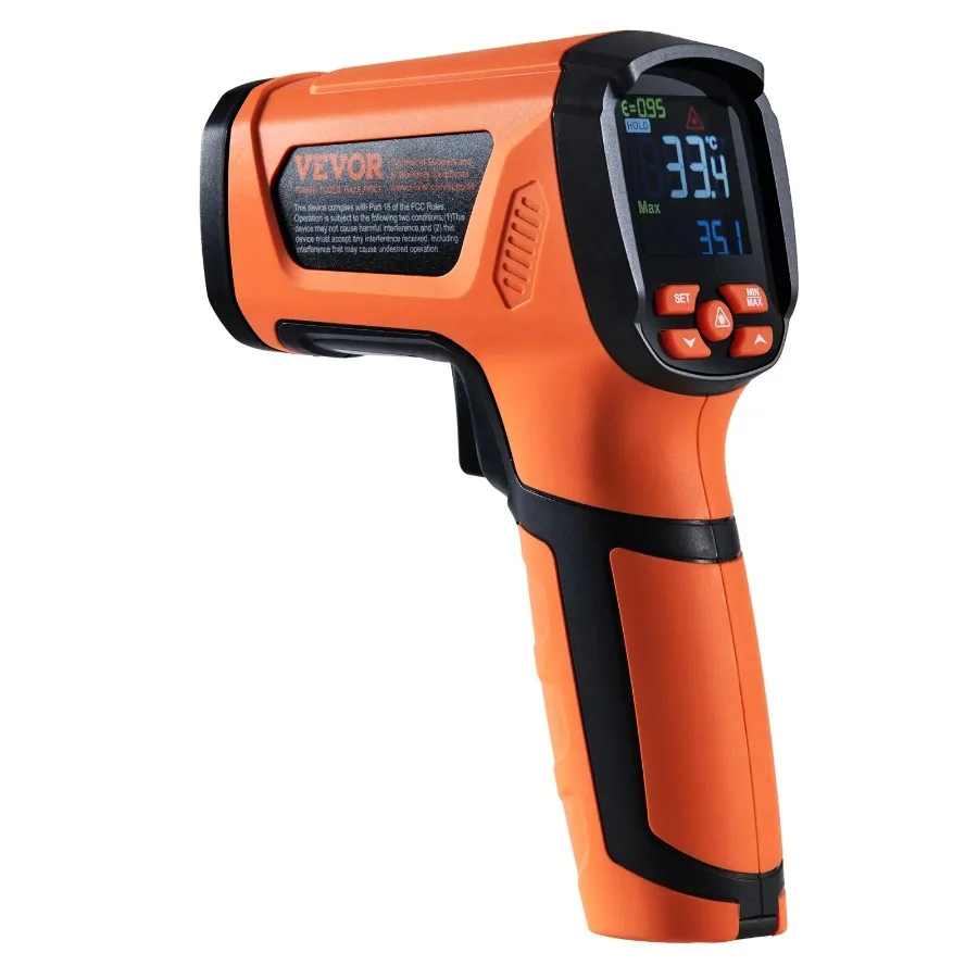 Infrared Thermometer -40~2732°F Dual Laser Temperature Gun Non-Contact Handheld IR Heat Temperature Gun with Adjustable Emissi
Infrared Thermometer -40~2732°F Dual Laser Temperature Gun Non-Contact Handheld IR Heat Temperature Gun with Adjustable Emissi