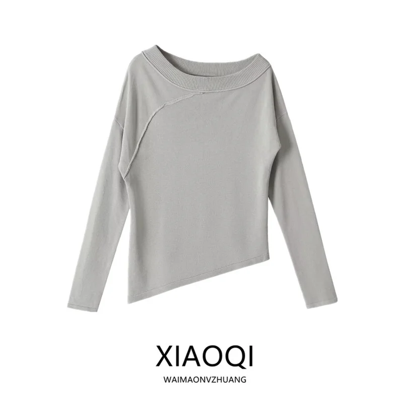 Asymmetric Long Sleeve Knitted Sweater Women's Fashion Casual Loose Fit New Summer 2026 Versatile Style Design Sensation
Asymmetric Long Sleeve Knitted Sweater Women's Fashion Casual Loose Fit New Summer 2026 Versatile Style Design Sensation