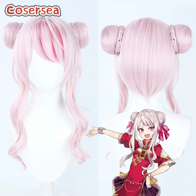 Cosersea Tanaka Hime Cosplay Wigs With Buns Virtual YouTuber Tanaka Hime 50cm Long Wavy Pink Wig Synthetic Hair Heat Resistant
Cosersea Tanaka Hime Cosplay Wigs With Buns Virtual YouTuber Tanaka Hime 50cm Long Wavy Pink Wig Synthetic Hair Heat Resistant