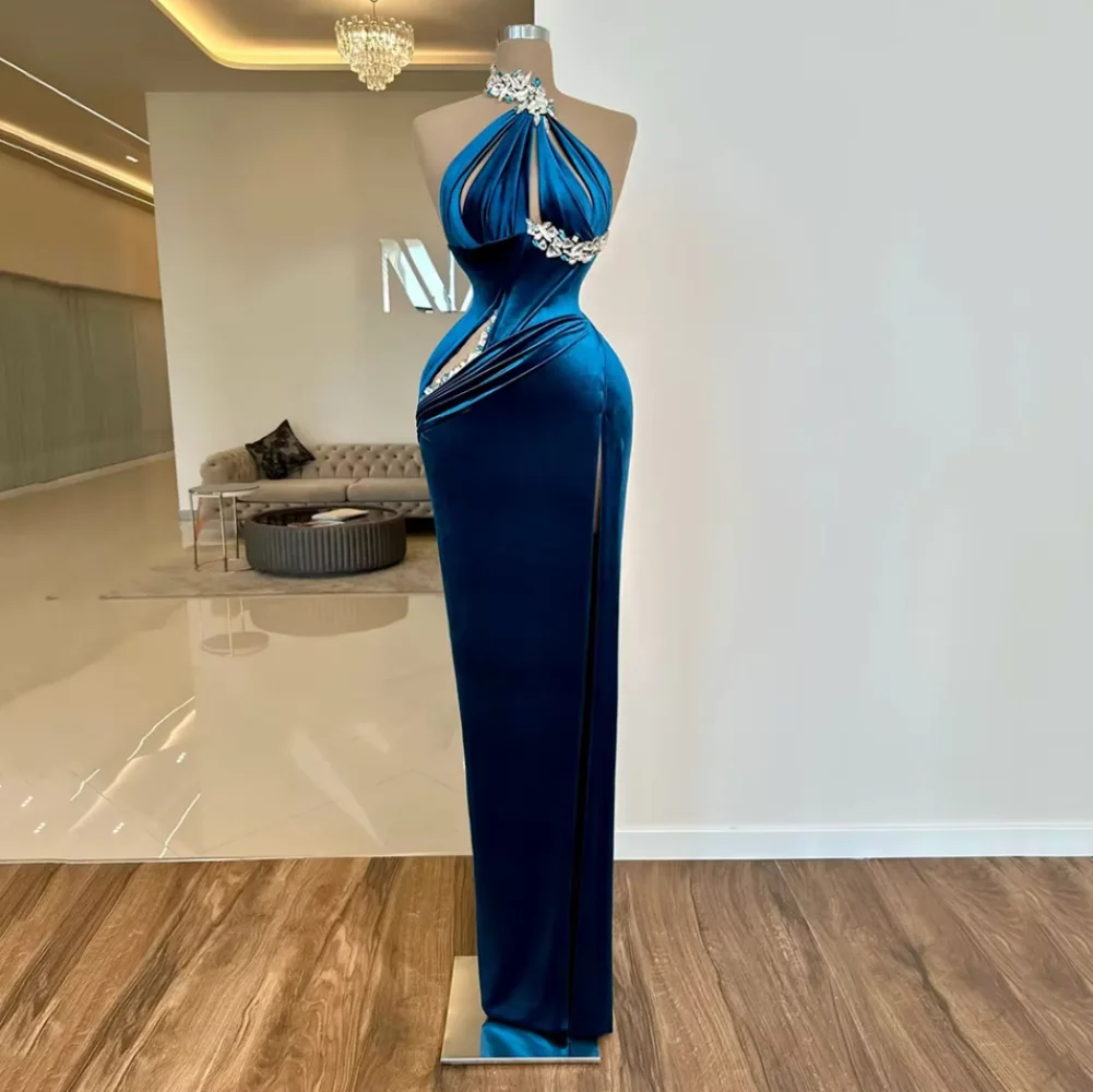 Королевское синее бархатное вечернее платье по индивидуальному заказу, платье русалки для выпускного вечера, велюровые пышные платья из бисера, вечерние платья с высоким разрезом
Королевское синее бархатное вечернее платье по индивидуальному заказу, платье русалки для выпускного вечера, велюровые пышные платья из бисера, вечерние платья с высоким разрезом