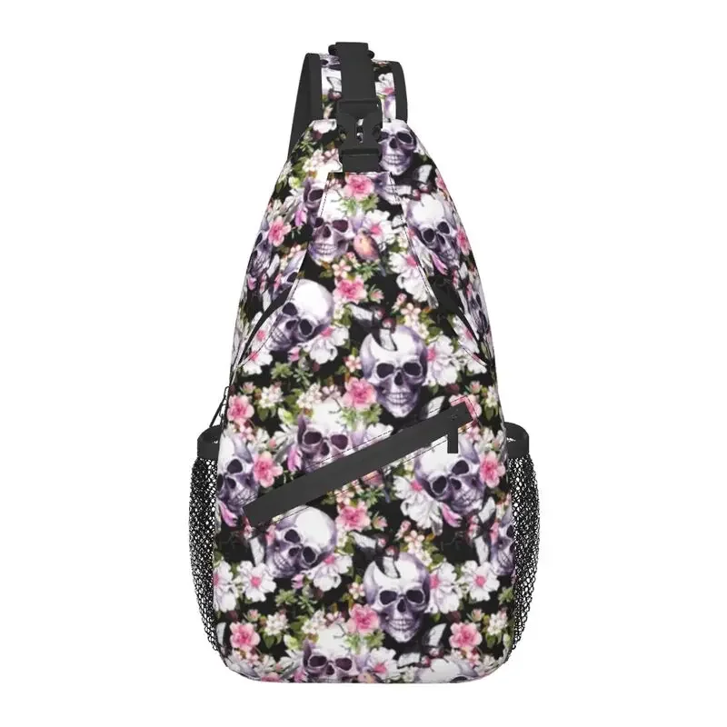 Personalized Floral Skulls Pattern Sling Bags for Men Cool Shoulder Chest Crossbody Backpack Travel Hiking Daypack
Personalized Floral Skulls Pattern Sling Bags for Men Cool Shoulder Chest Crossbody Backpack Travel Hiking Daypack