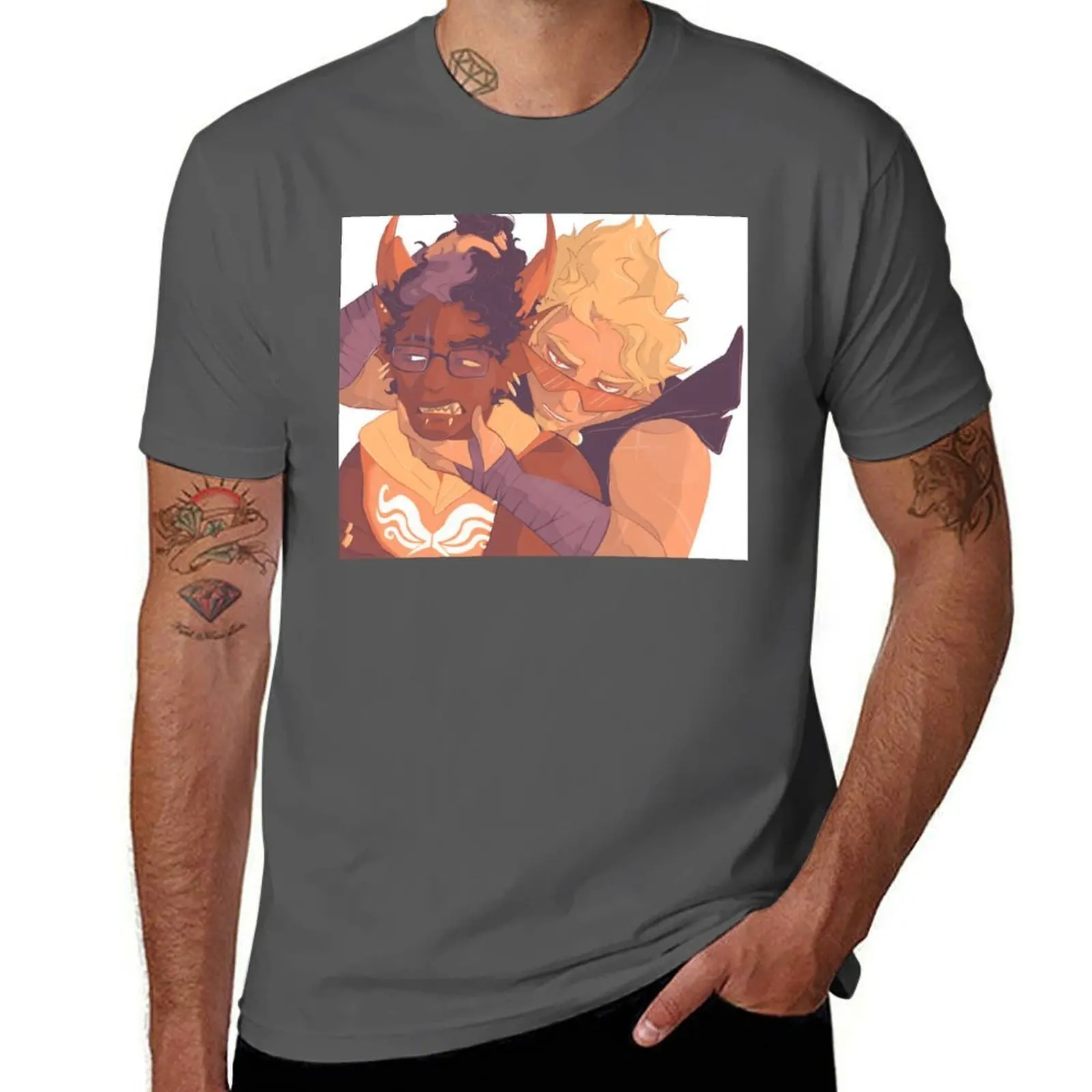 EriDirk Strider Ampora Eridan GrumpyGills Dirk Homestuck UltDirk T-Shirt Casual Light Summer Short Sleeve Top
EriDirk Strider Ampora Eridan GrumpyGills Dirk Homestuck UltDirk T-Shirt Casual Light Summer Short Sleeve Top
