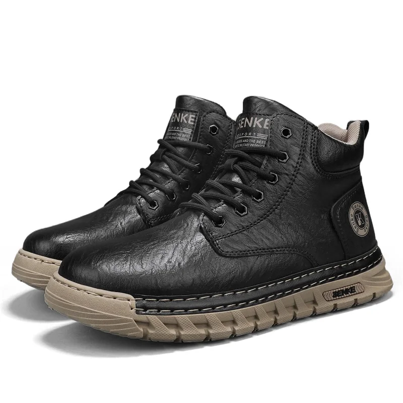 Men's Boots Fashion Motorcycle Boots High-top Casual Leather Boots for Men Autumn Winter Boot Non Slip Platform Boot Botas
Men's Boots Fashion Motorcycle Boots High-top Casual Leather Boots for Men Autumn Winter Boot Non Slip Platform Boot Botas