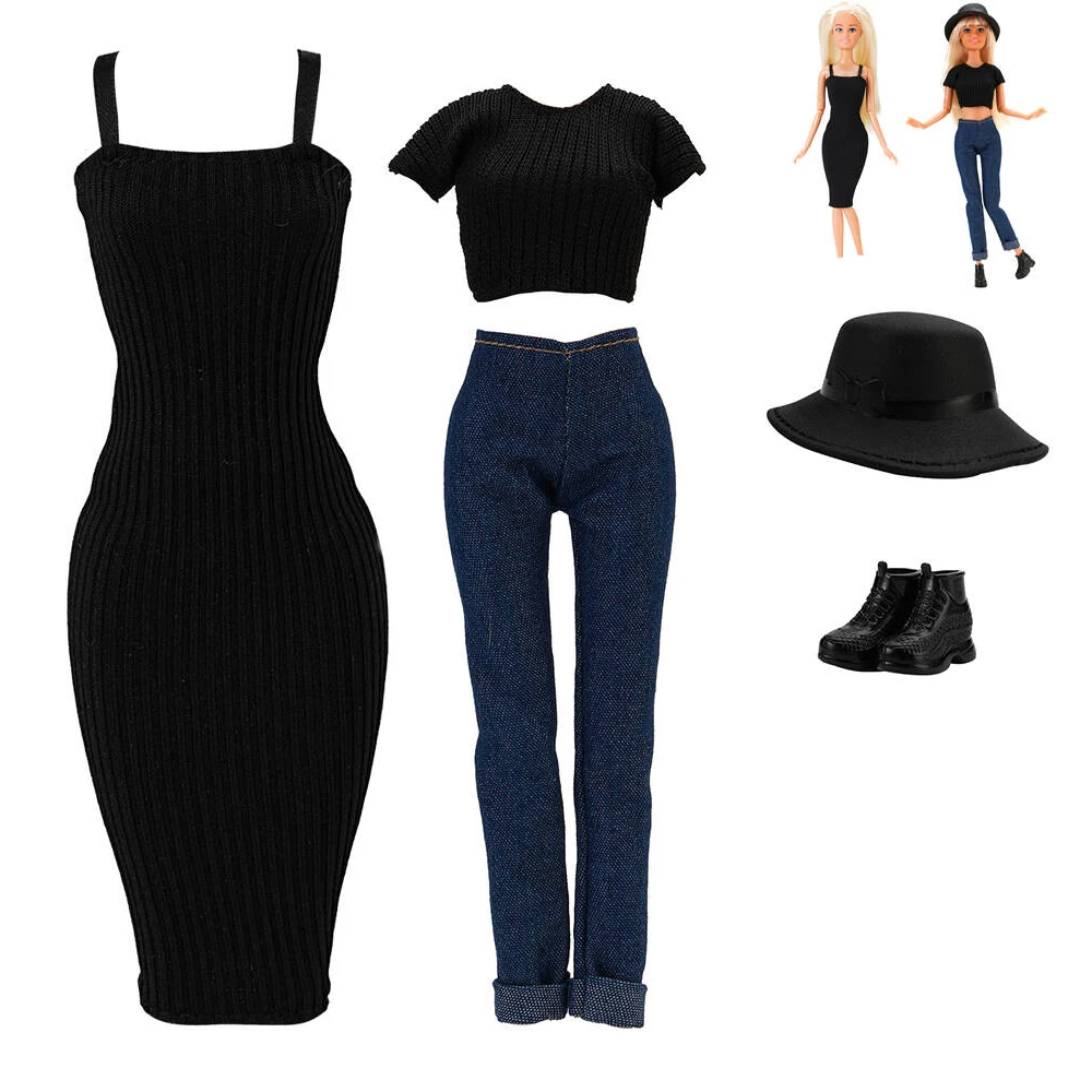 NK 2 Set Black Suit For 11.5 Inch Doll Clothes Fashion Doll Outfits 30 CM Knitting Slim Dress Pants Shoes For 1/6 BJD FR Doll
NK 2 Set Black Suit For 11.5 Inch Doll Clothes Fashion Doll Outfits 30 CM Knitting Slim Dress Pants Shoes For 1/6 BJD FR Doll